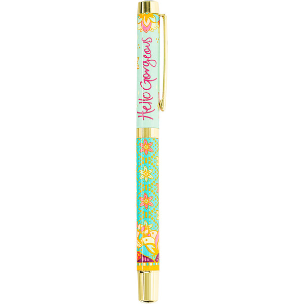 pavilion gift company Hello Gorgeous Boxed Gift Pen with Indigo (Purple) Ink