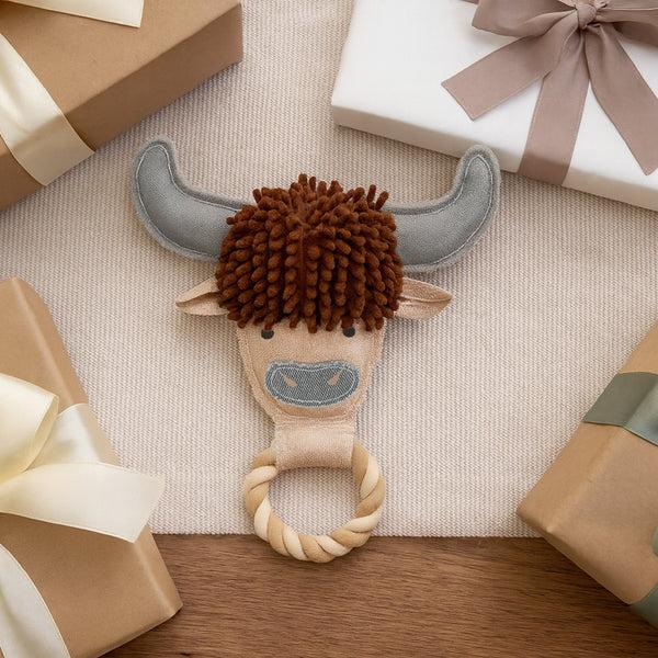 Pavilion Gift Company Herd 11" Canvas Dog Toy On Rope