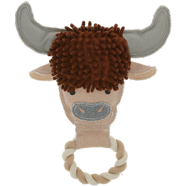 pavilion gift company Herd 11" Canvas Dog Toy on Rope