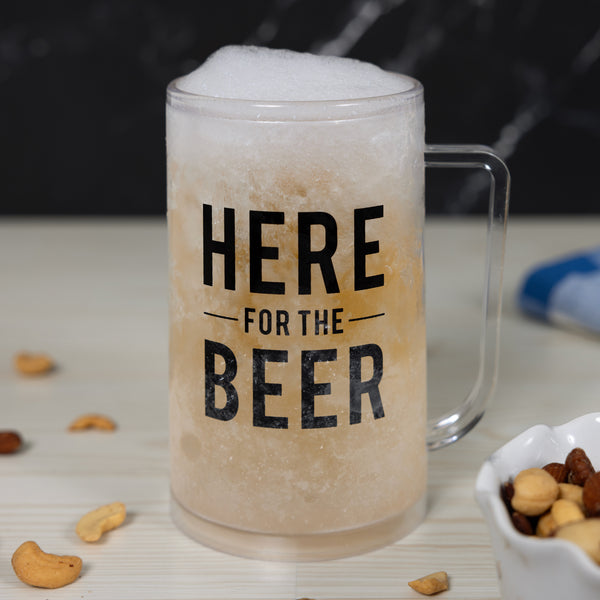 Pavilion Gift Company Here For The Beer 12 Oz Freezer Stein