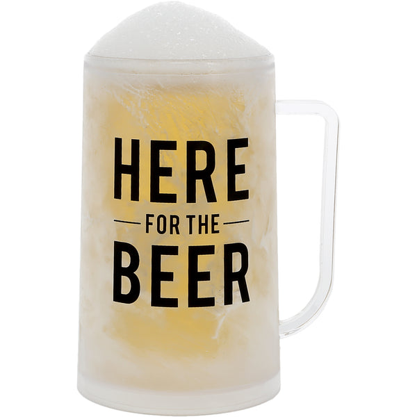 pavilion gift company Here for the Beer 12 oz Freezer Stein
