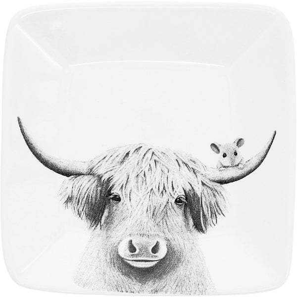 pavilion gift company Highland Cow 4.25" Keepsake Dish
