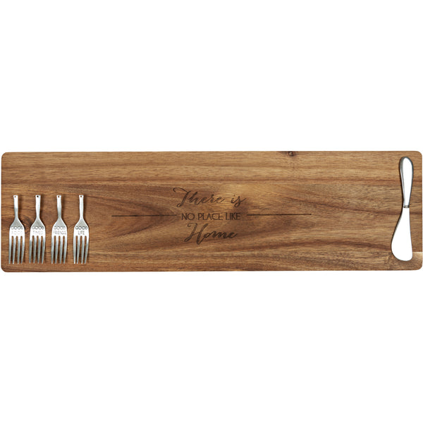 pavilion gift company Home 21" Acacia Cheese/Bread Board Set