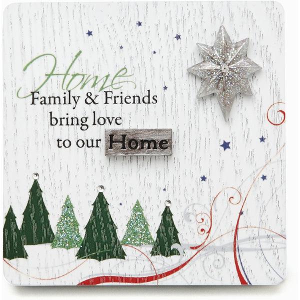 pavilion gift company Home 3" x 3" Self-Standing Plaque