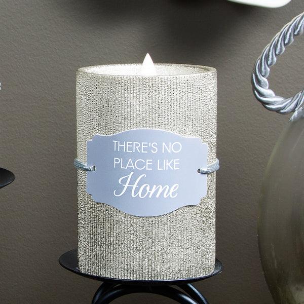 Pavilion Gift Company Home 4.75" Gold Glitter Realistic Flame Candle