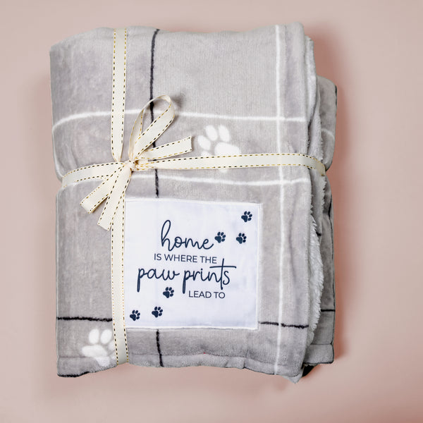 Pavilion Gift Company Home 50" X 60" Sherpa & Royal Plush Blanket