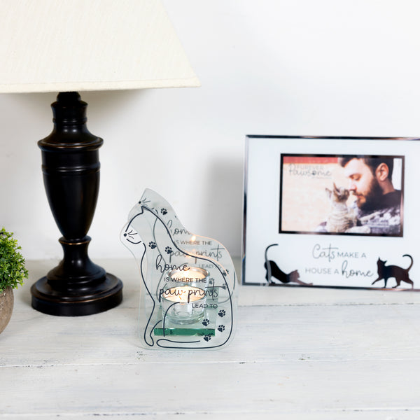 Pavilion Gift Company Home 6" Mirrored Glass Candle Holder