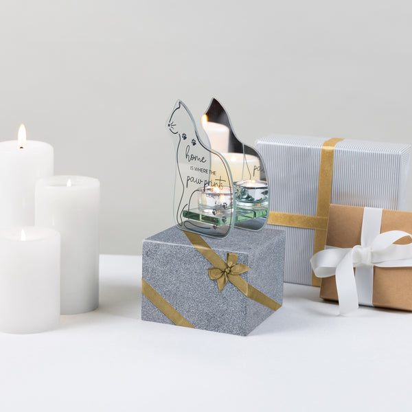Pavilion Gift Company Home 6" Mirrored Glass Candle Holder