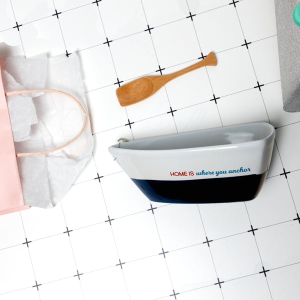 Pavilion Gift Company Home 7" Boat Serving Dish With Oar