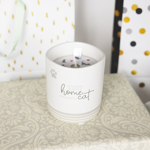 Pavilion Gift Company Home Cat - 10 Oz - 100% Soy Wax Reveal Candle Scent: Tranquility