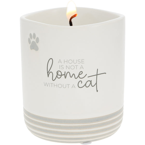 pavilion gift company Home Cat - 10 oz - 100% Soy Wax Reveal Candle Scent: Tranquility