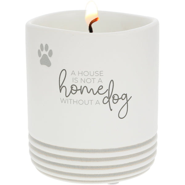 pavilion gift company Home Dog - 10 oz - 100% Soy Wax Reveal Candle Scent: Tranquility