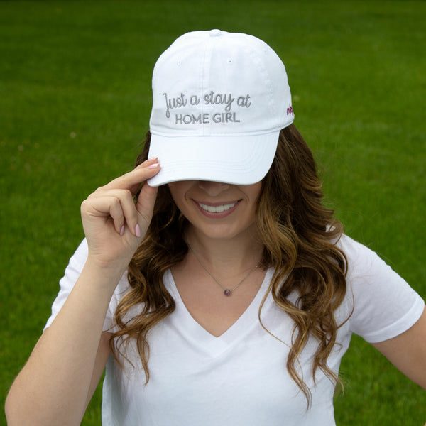 Pavilion Gift Company Home Girl White Adjustable Hat