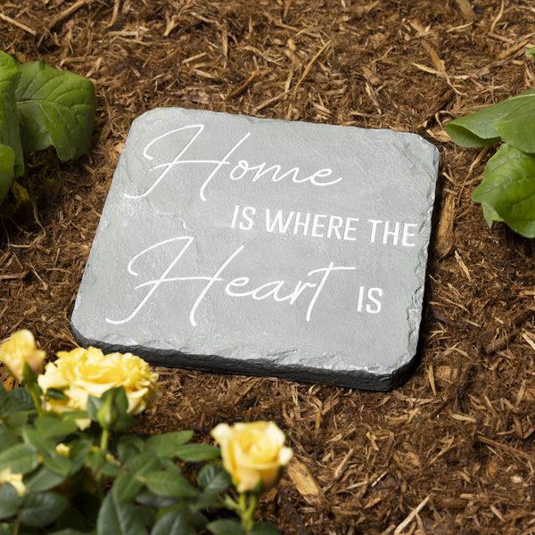 Pavilion Gift Company Home Is Where 7.75" X 7.75" Garden Stone