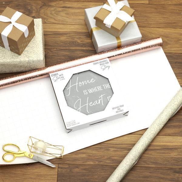 Pavilion Gift Company Home Is Where 7.75" X 7.75" Garden Stone
