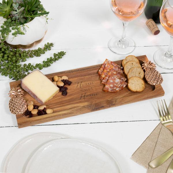 Pavilion Gift Company Home Sweet Home 14.25" Acacia Serving Board