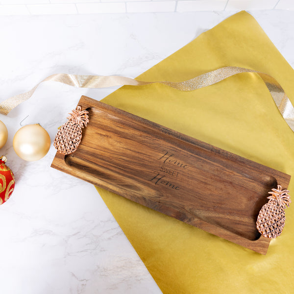 Pavilion Gift Company Home Sweet Home 14.25" Acacia Serving Board