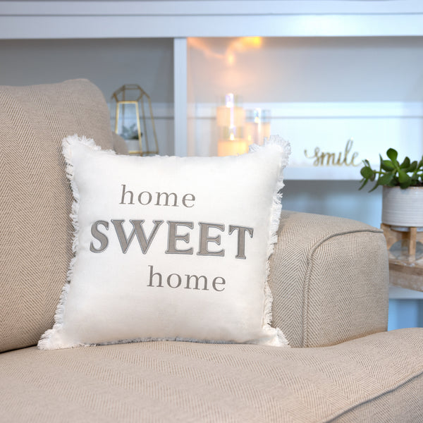 Pavilion Gift Company Home Sweet Home 18" Throw Pillow Cover