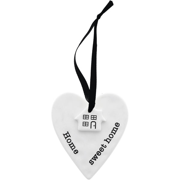 pavilion gift company Home Sweet Home 3" Ceramic Keepsake Heart Plaque