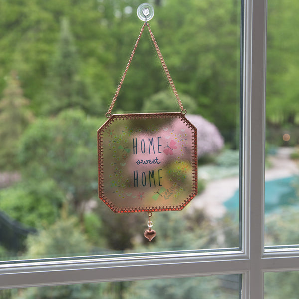 Pavilion Gift Company Home Sweet Home 5" X 5" Glass Suncatcher