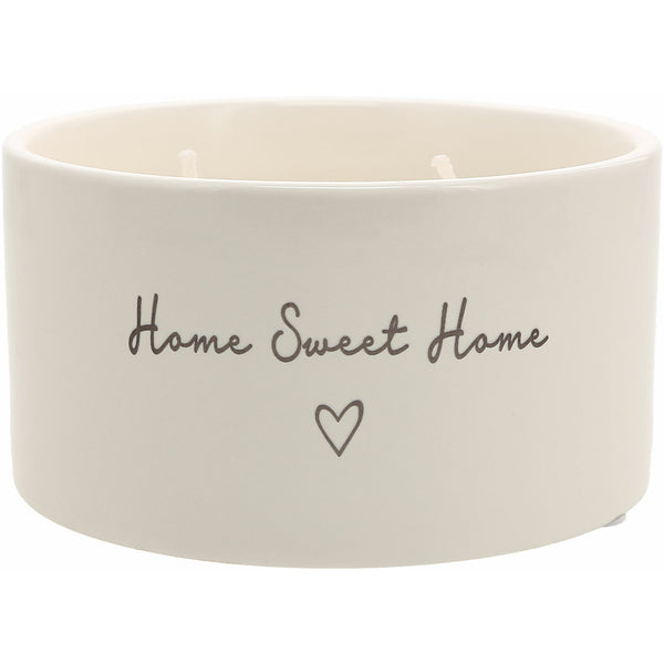 pavilion gift company Home Sweet Home Double Wick 10 oz 100% Soy Wax Candle Scent: Tranquility