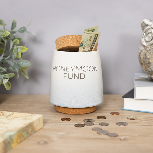 Pavilion Gift Company Honeymoon 6.5" Ceramic Savings Bank