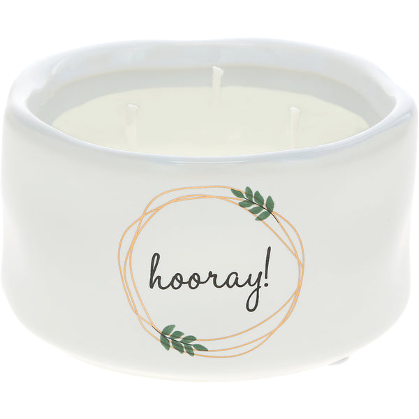 pavilion gift company Hooray 8 oz - 100% Soy Wax Reveal Candle Scent: Tranquility