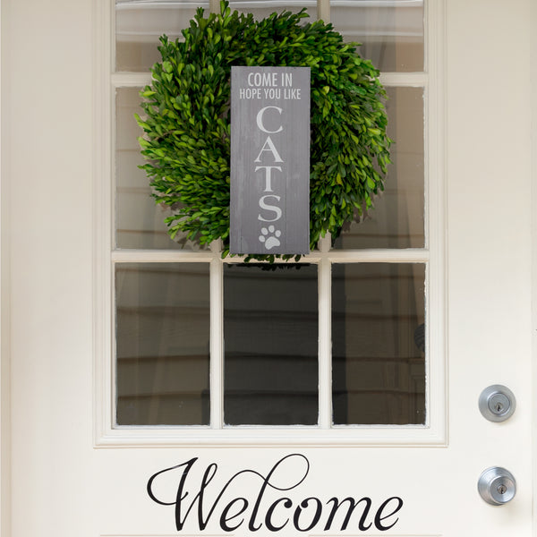 Pavilion Gift Company Hope You Like Cats 5" X 12" Plaque