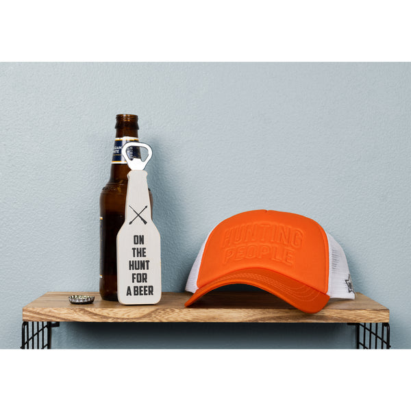 Pavilion Gift Company Hunting People Adjustable Orange Neoprene Mesh Hat