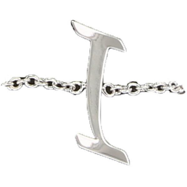pavilion gift company I Adjustable Rhodium Plated Monogram Ring