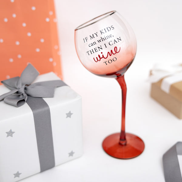 Pavilion Gift Company I Can Wine Too 11 Oz Tipsy Stemmed Wine Glass