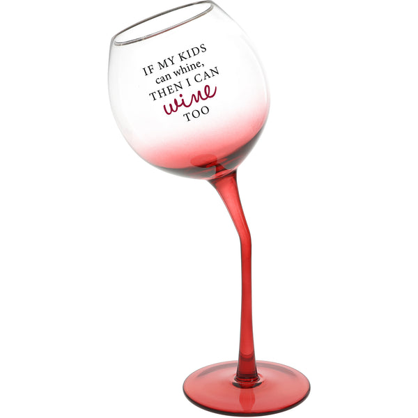pavilion gift company I Can Wine Too 11 oz Tipsy Stemmed Wine Glass