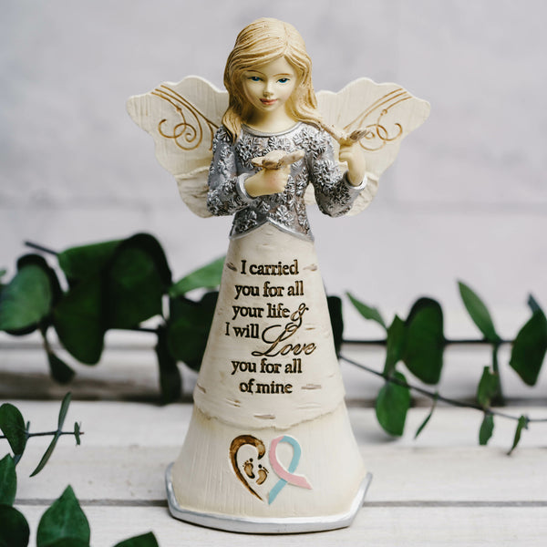 Pavilion Gift Company I Carried You 5" Angel Holding Butterflies