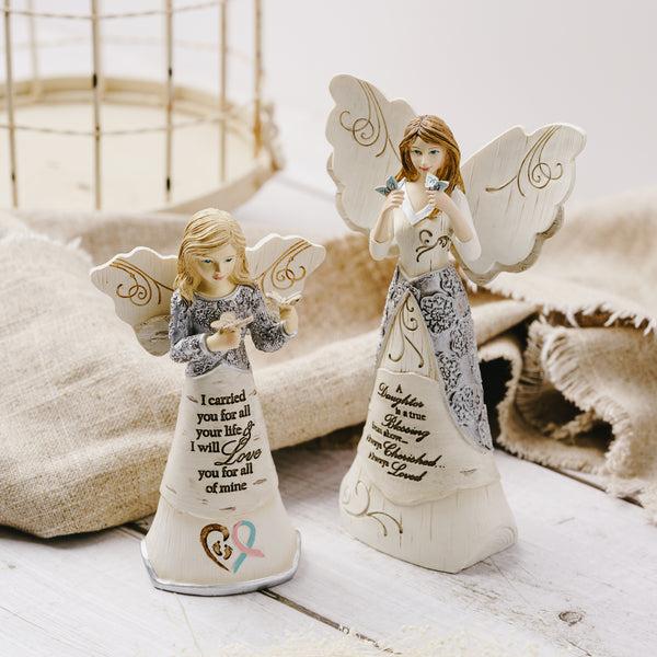 Pavilion Gift Company I Carried You 5" Angel Holding Butterflies