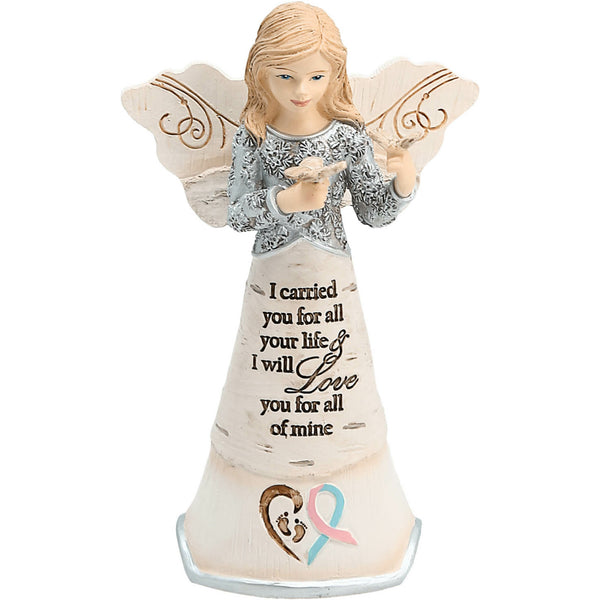 pavilion gift company I Carried You 5" Angel Holding Butterflies