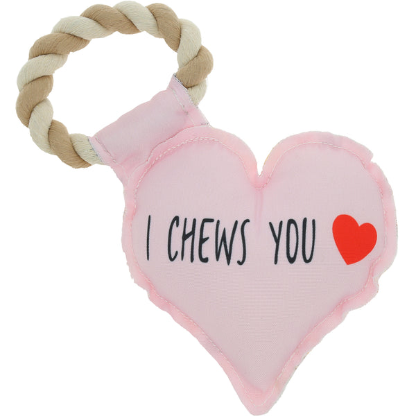 pavilion gift company I Chews You Canvas Dog Toy on a Rope