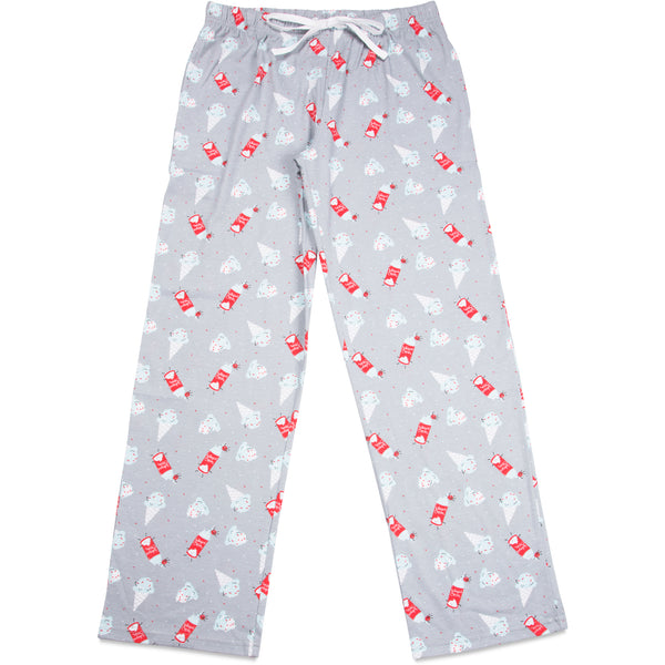 Pavilion Gift Company Ice Cream And Whipped Cream M Gray Unisex Lounge Pants