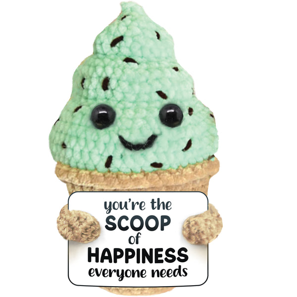pavilion gift company Ice Cream Cone Crocheted Mini