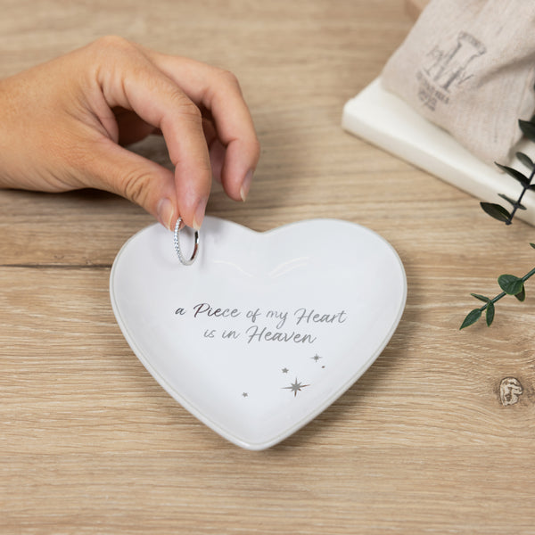 Pavilion Gift Company In Heaven 4.5" Heart Keepsake Dish