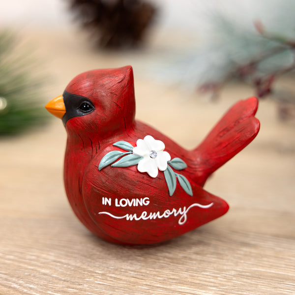 Pavilion Gift Company In Loving Memory 3.75" Cardinal