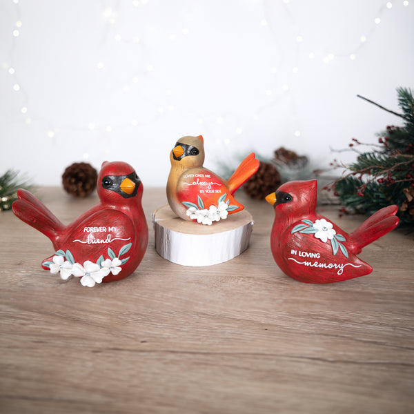 Pavilion Gift Company In Loving Memory 3.75" Cardinal