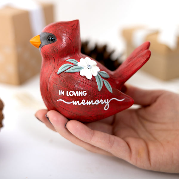 Pavilion Gift Company In Loving Memory 3.75" Cardinal
