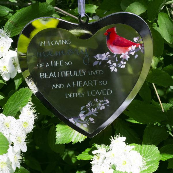 Pavilion Gift Company In Loving Memory 4.75" Mirrored Glass Ornament