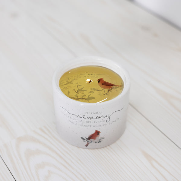 Pavilion Gift Company In Loving Memory 8 Oz - 100% Soy Wax Reveal Candle Scent: Tranquility