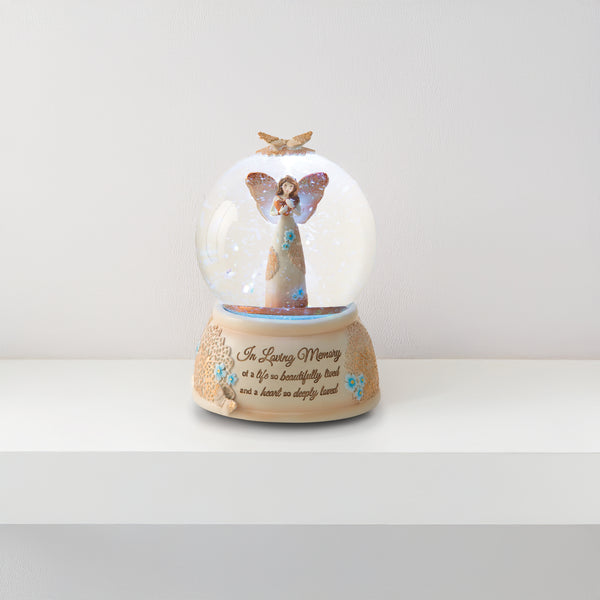 Pavilion Gift Company In Loving Memory LED Lit Musical Water Globe