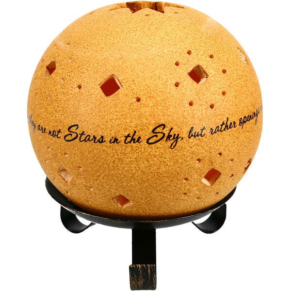 pavilion gift company In Memory 5" Pierced Round Candle Holder