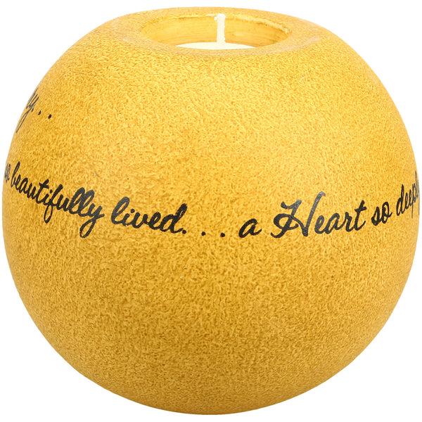 Pavilion Gift Company In Memory 5" Round Candle Holder