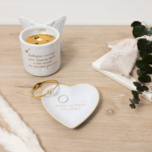 Pavilion Gift Company In Our Hearts 4.5" Heart Keepsake Dish