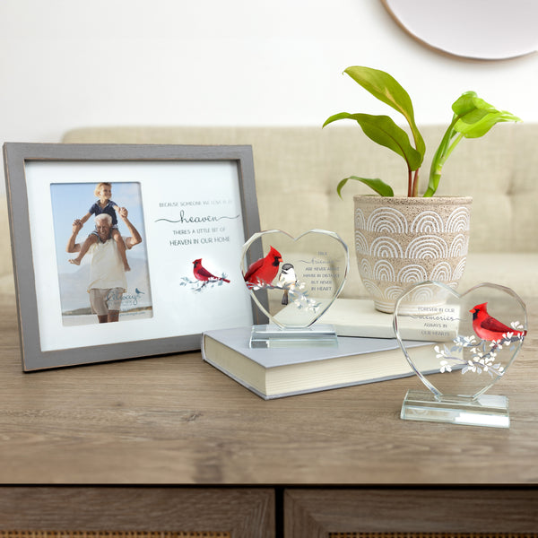 Pavilion Gift Company In Our Hearts 4" Crystal Heart Plaque