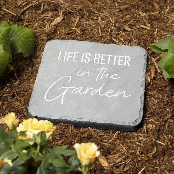 Pavilion Gift Company In The Garden 7.75" X 7.75" Garden Stone